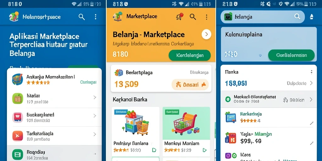 Tampilan antarmuka aplikasi Marketplace 8180 yang user-friendly.