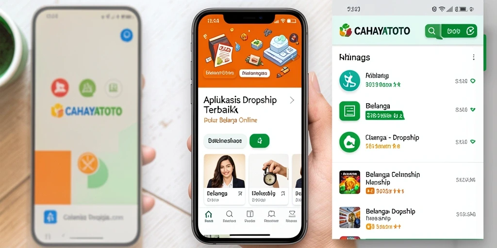 Antarmuka aplikasi CAHAYATOTO yang memudahkan pengguna dalam berbelanja.