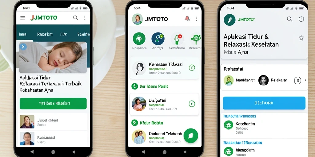 Antarmuka JMTOTO yang sederhana dan nyaman untuk tidur dan relaksasi.