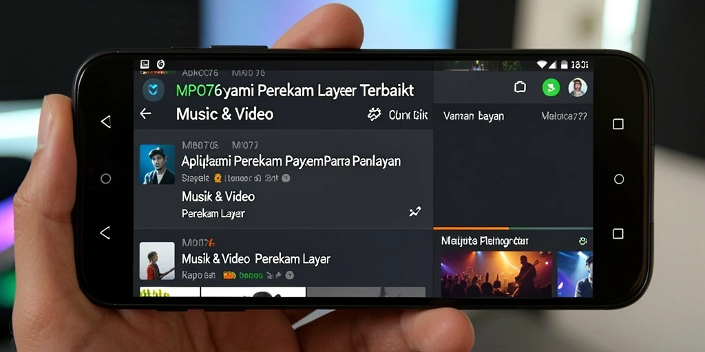 Tampilan antarmuka MPO76 yang sederhana dan intuitif untuk perekaman layar.