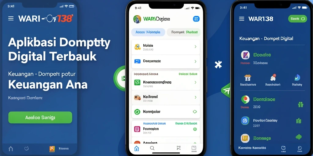 Tampilan antarmuka utama WAR138 yang user-friendly untuk transaksi keuangan.